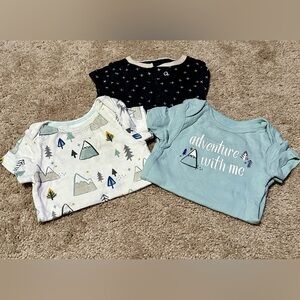 Set of (3) 3-6 month Cloud Island onesies and sleeper